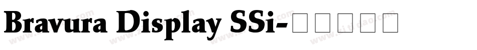 Bravura Display SSi字体转换